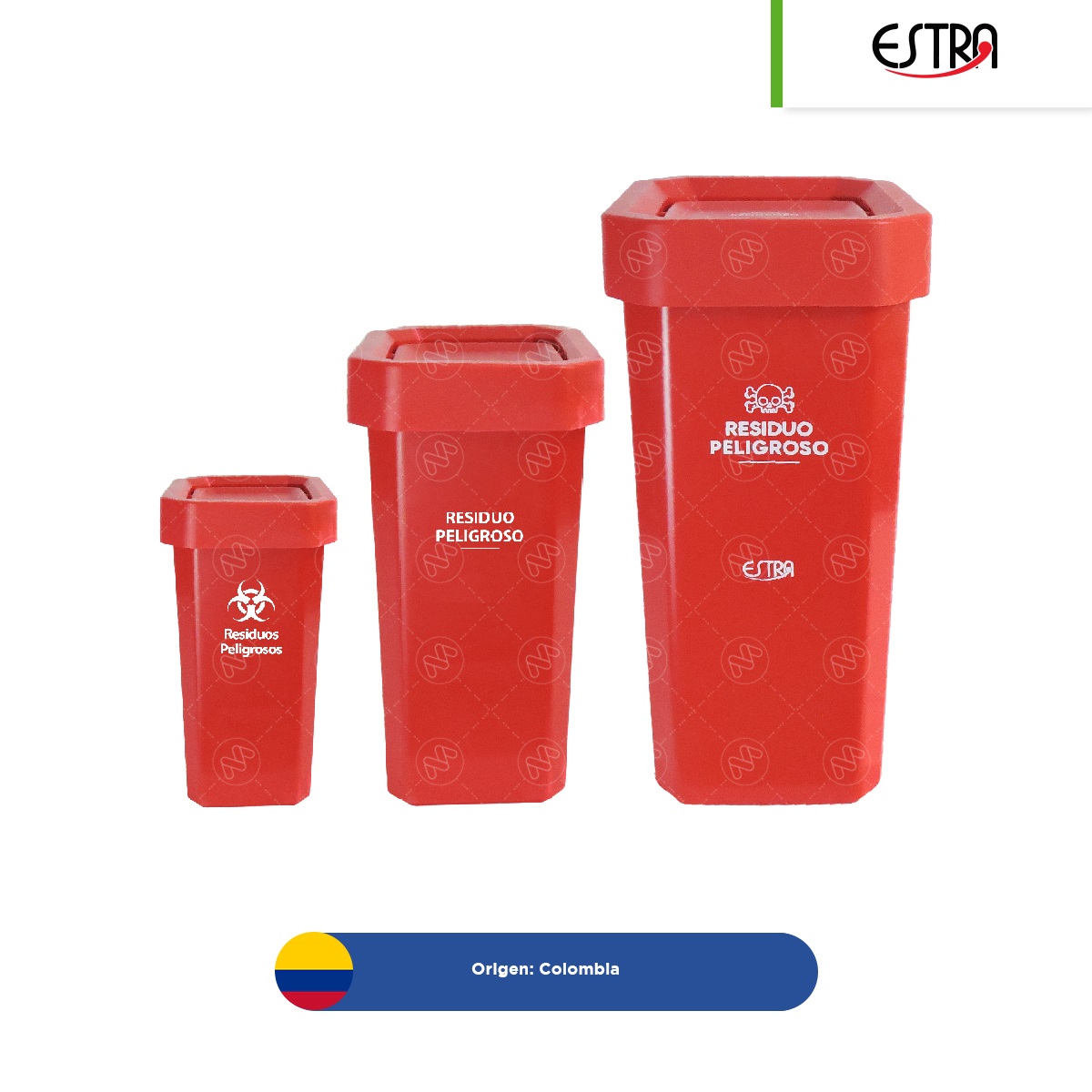 Bote De Basura Tapa Vaivén Estrabins Rpbi 10 26 Y 53 L Diprover 6364