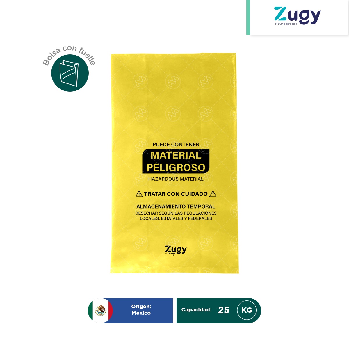 bolsa de plastico para derrames amarilla zugy 004