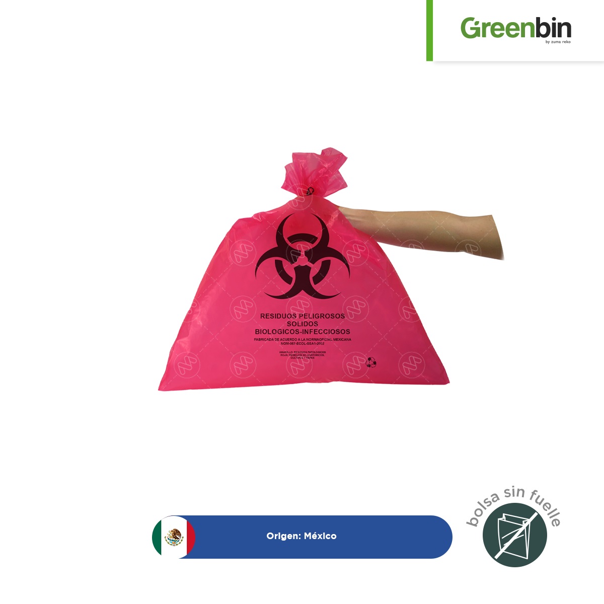 bolsa rpbi sin fuelle greenbin roja 001