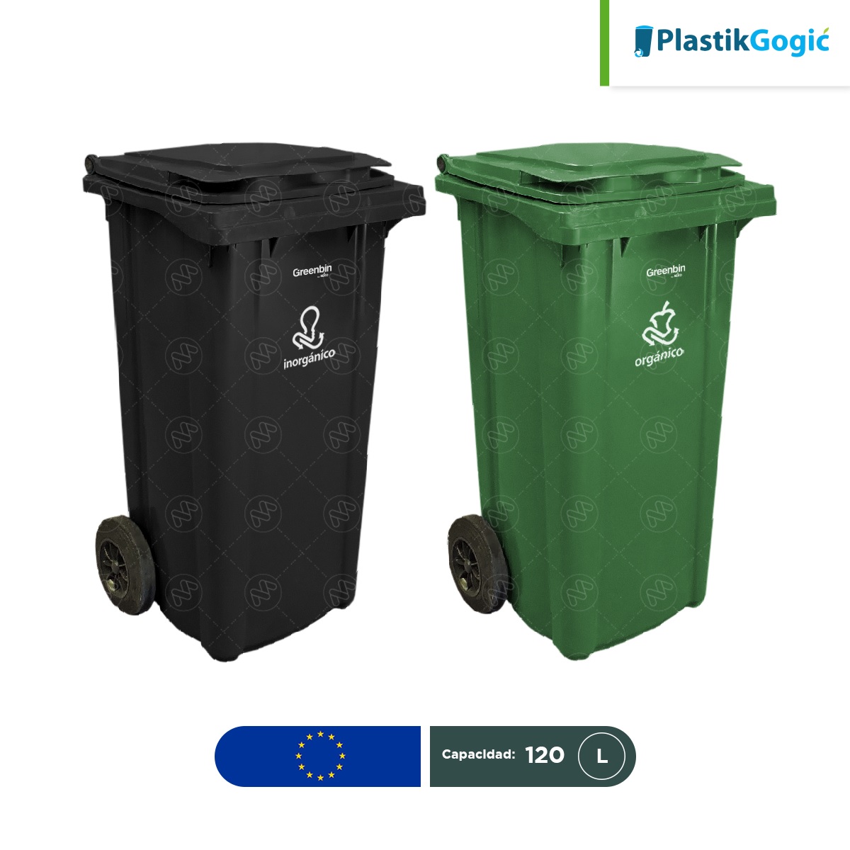 combo ecologico contenedor 2 ruedas plastik gogic 120 l 001