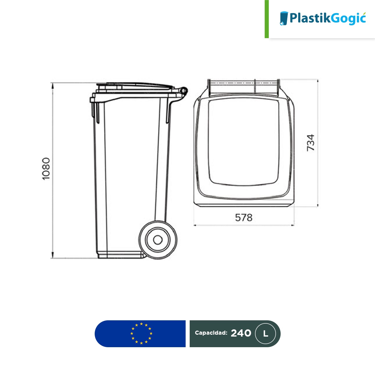 contenedor con 2 ruedas plastik gogic 240 l medidas 001