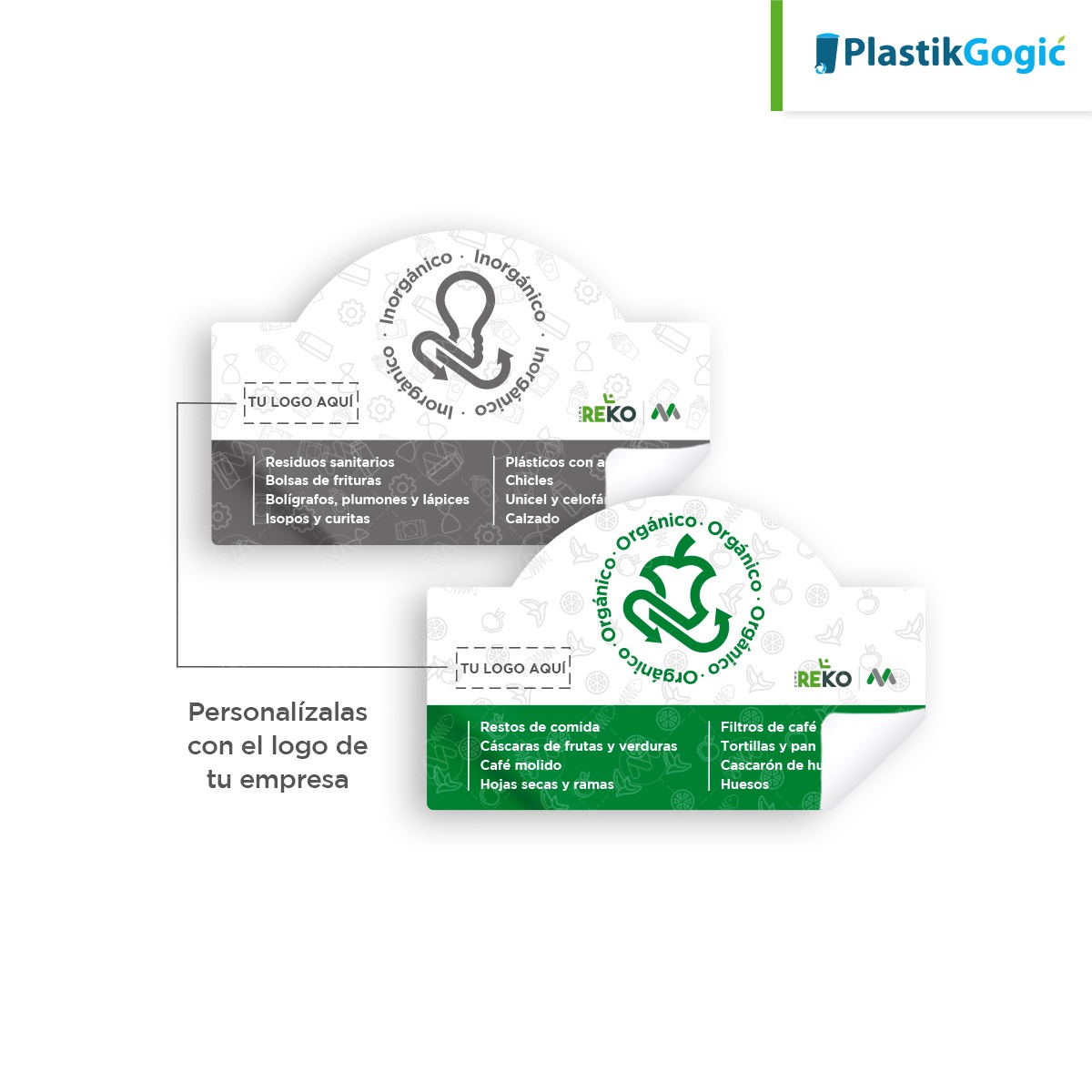 etiquetas estacion ecologica individual con contenedor de 2 ruedas plastik gogic 001