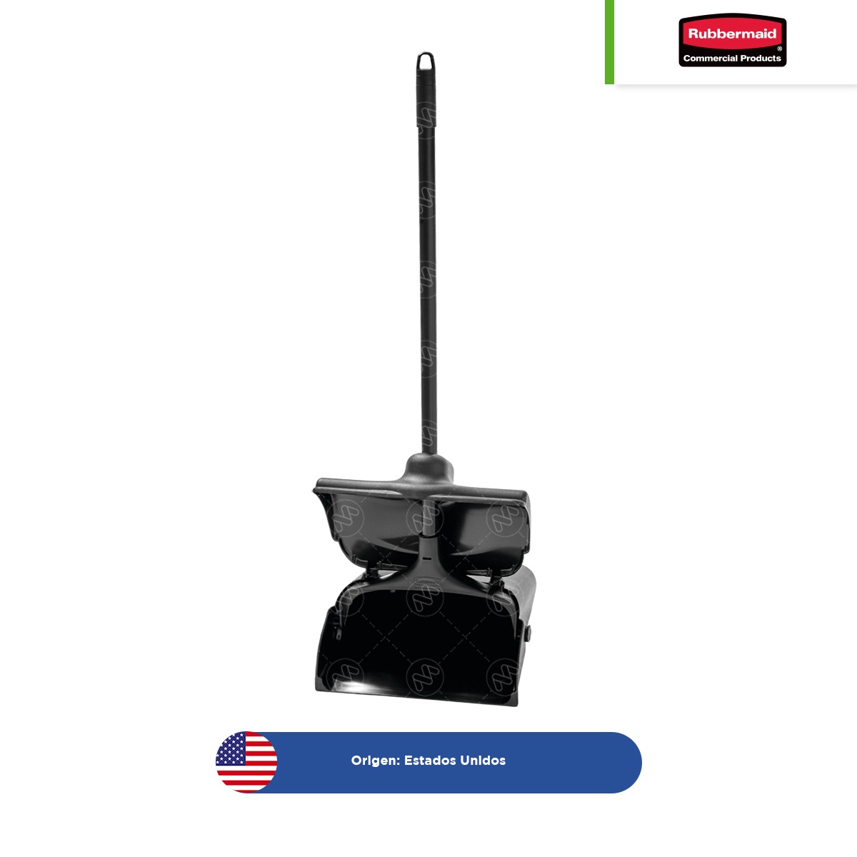 recogedor vertical ejecutivo con tapa rubbermaid lobby pro negro 002