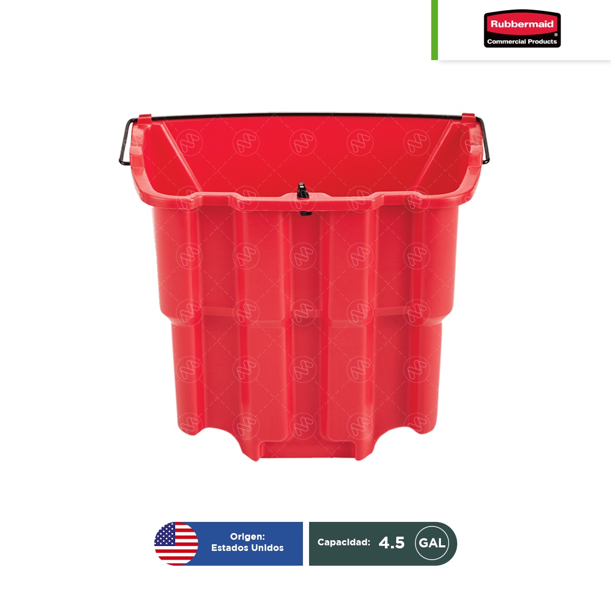 accesorio para agua sucia cubeta exprimidor lateral rubbermaid wavebrake rojo 001