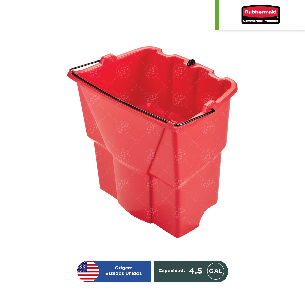 accesorio para agua sucia cubeta exprimidor lateral rubbermaid wavebrake rojo 002