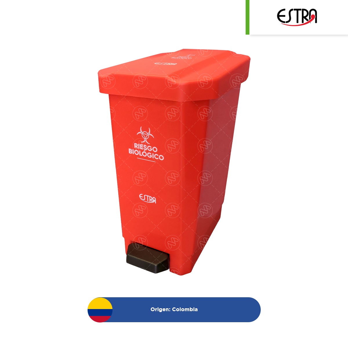 bote de basura con pedal estrabins 10 22 44 l rojo rpbi vita 002