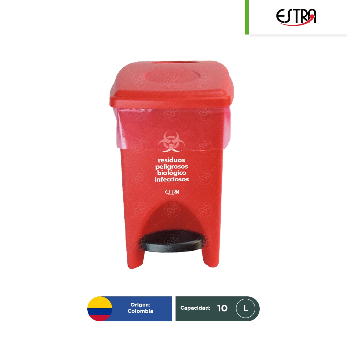 bote de basura con pedal y bolsas 10 l rpbi estra 01