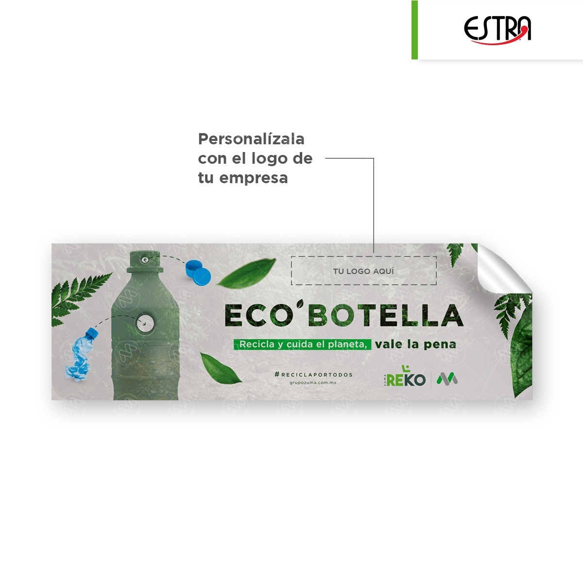 bote para reciclaje para botellas de plastico estra eco botella vista 003