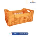 caja de plastico agricola mediana calada virgen naranja 001