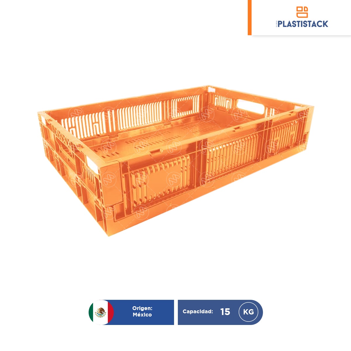 caja de plastico cpr colapsable 13 virgen naranja 001