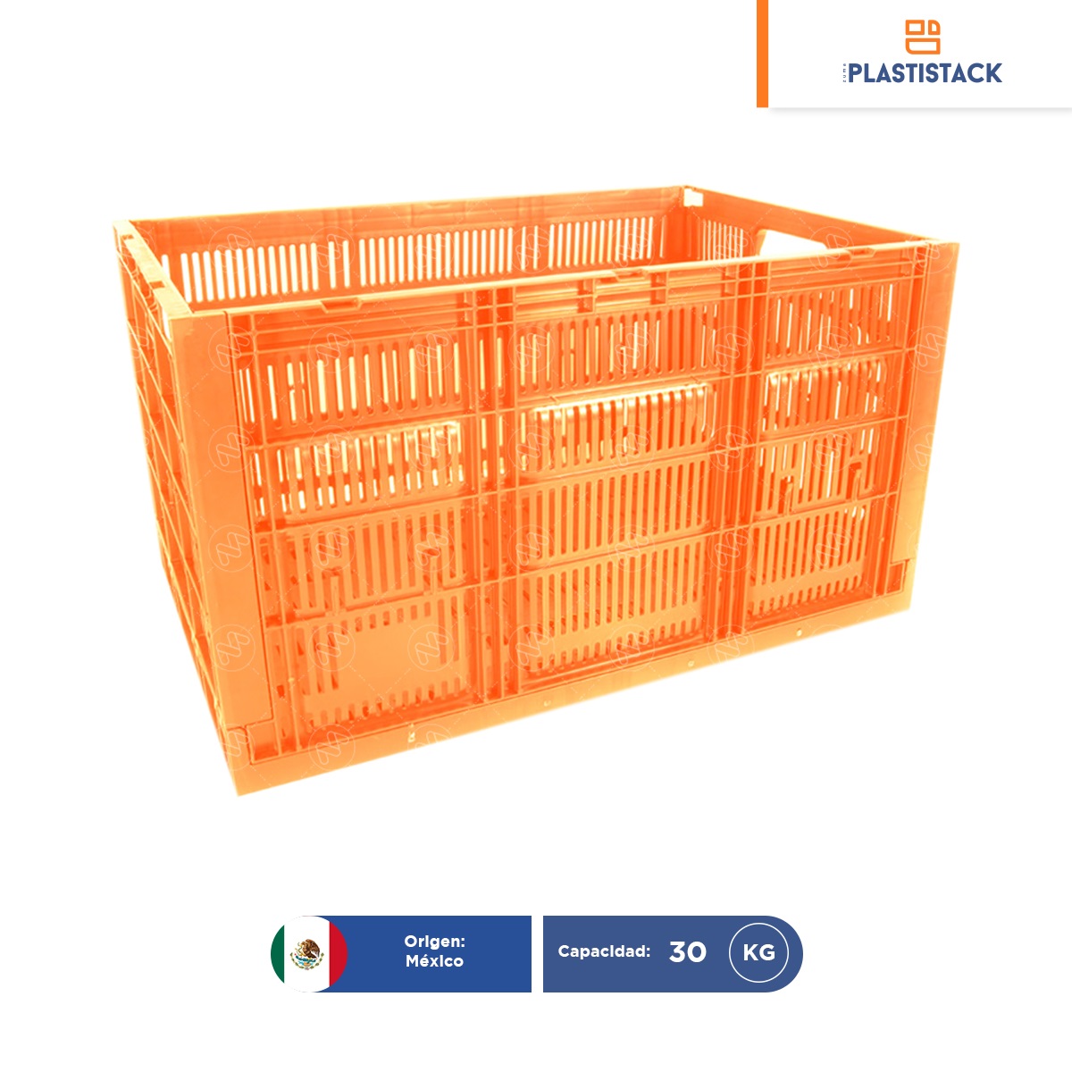 caja de plastico cpr colapsable 34 virgen naranja 001