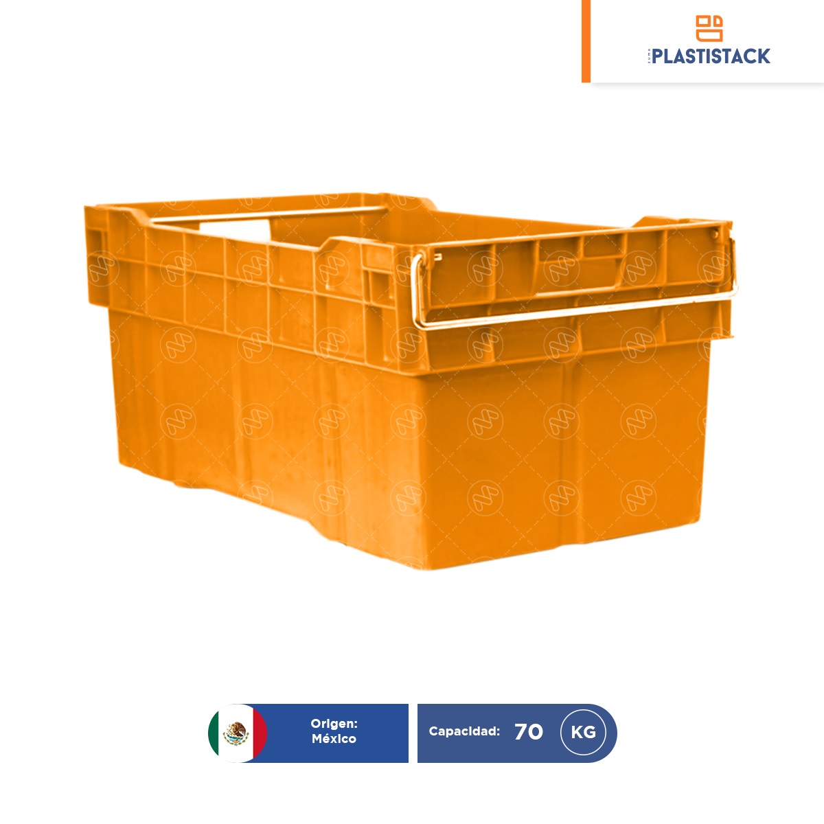 caja de plastico enfilable calada asa metal cerrada virgen naranja 001