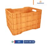 caja de plastico ganadera cerrada virgen naranja 001