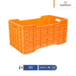 caja de plastico gigante cerrada virgen naranja 001