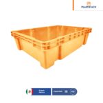 caja de plastico multicontenedor cerrado virgen naranja 001