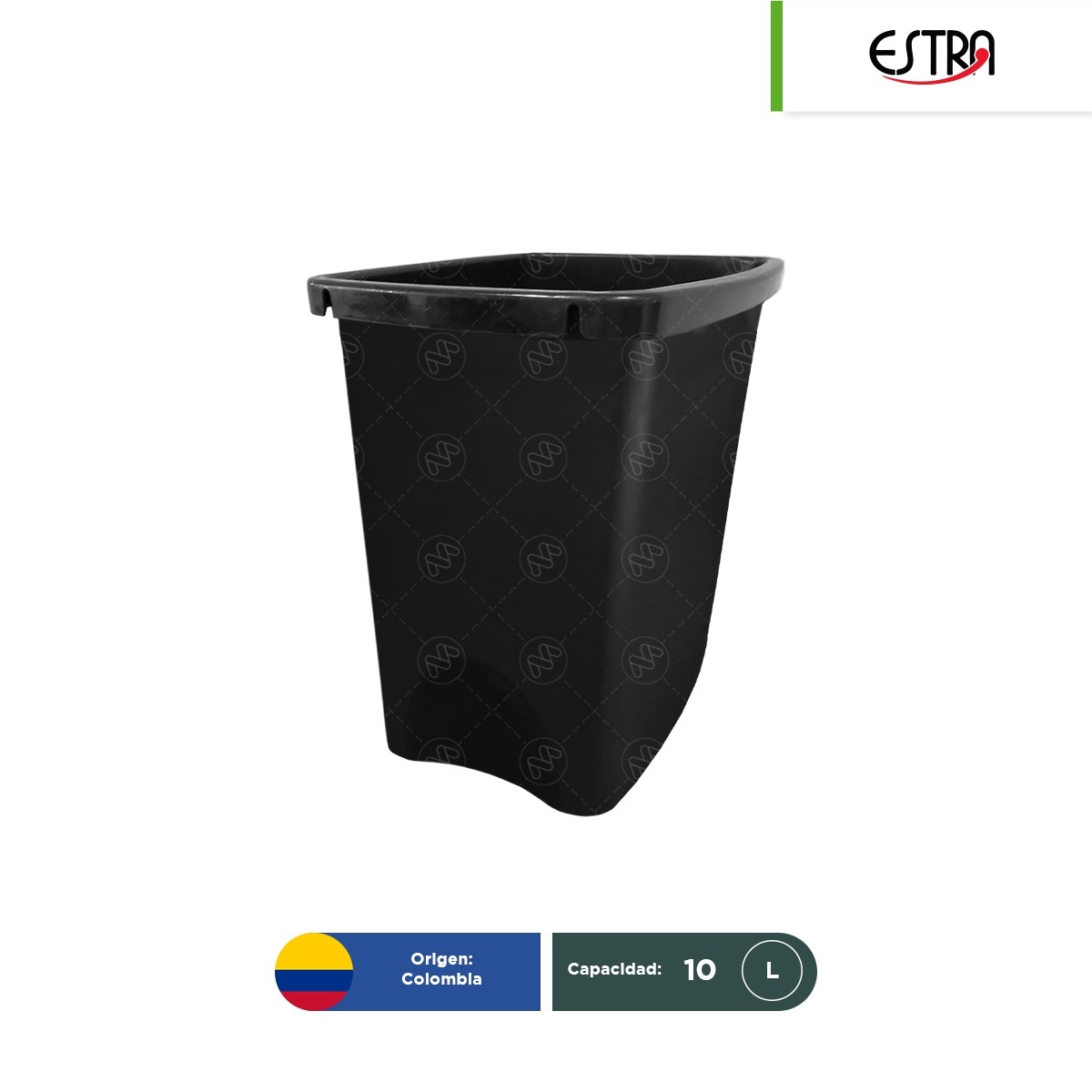 cesto estra 10 l negro 001