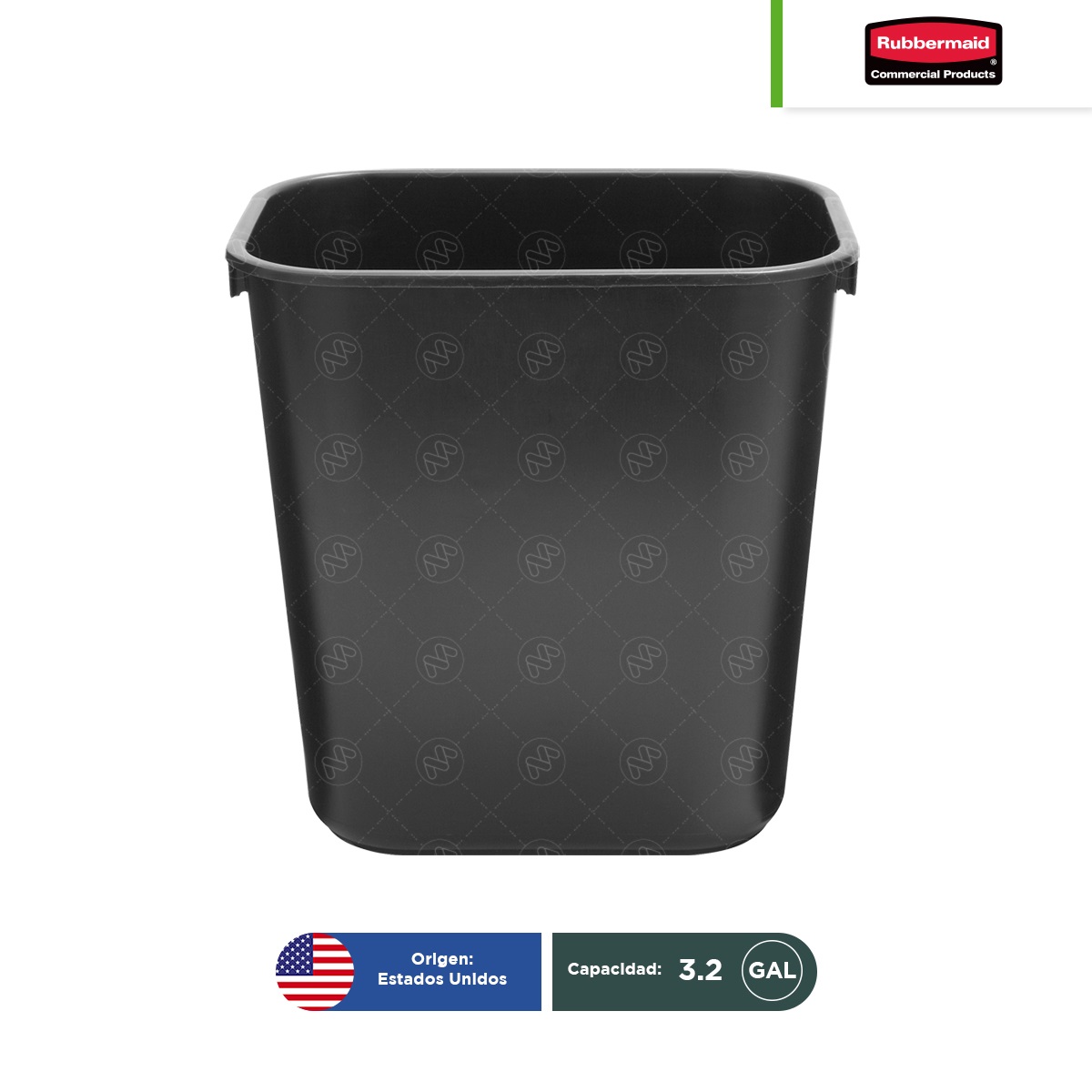 cesto papelera para basura rubbermaid 13 qt negro 004