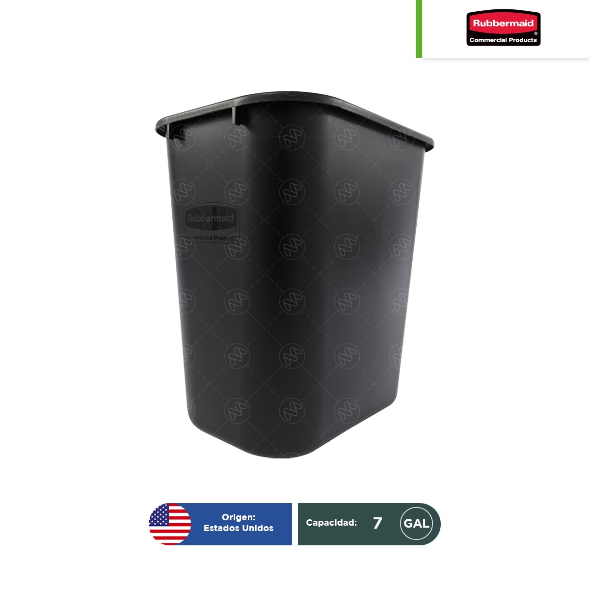 cesto papelera para basura rubbermaid 28 qt negro 003