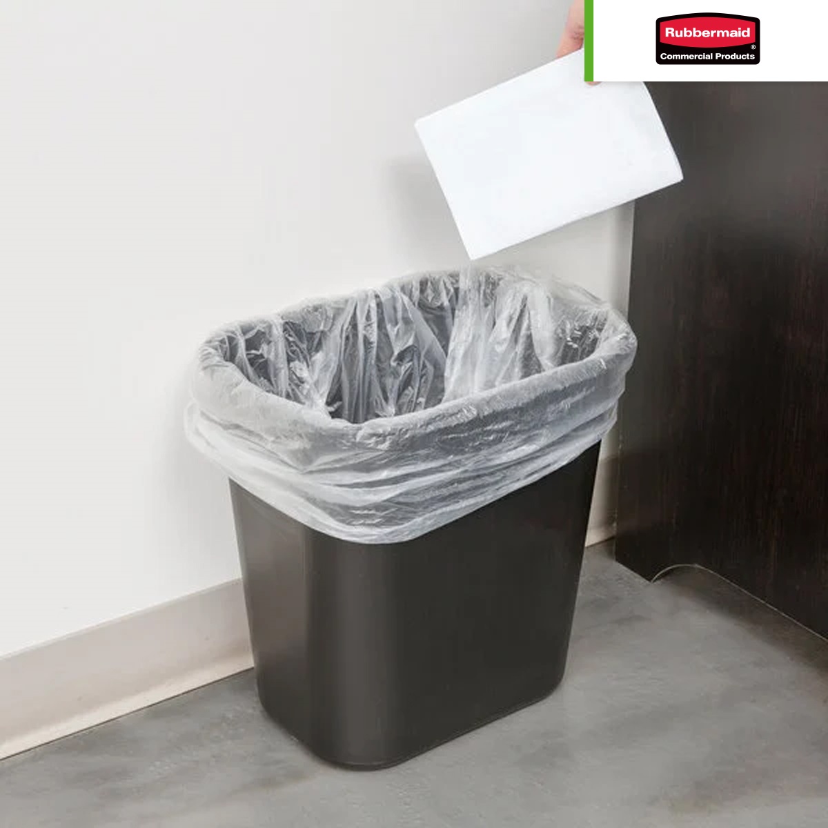 cesto papelera para basura rubbermaid 28 qt negro 005