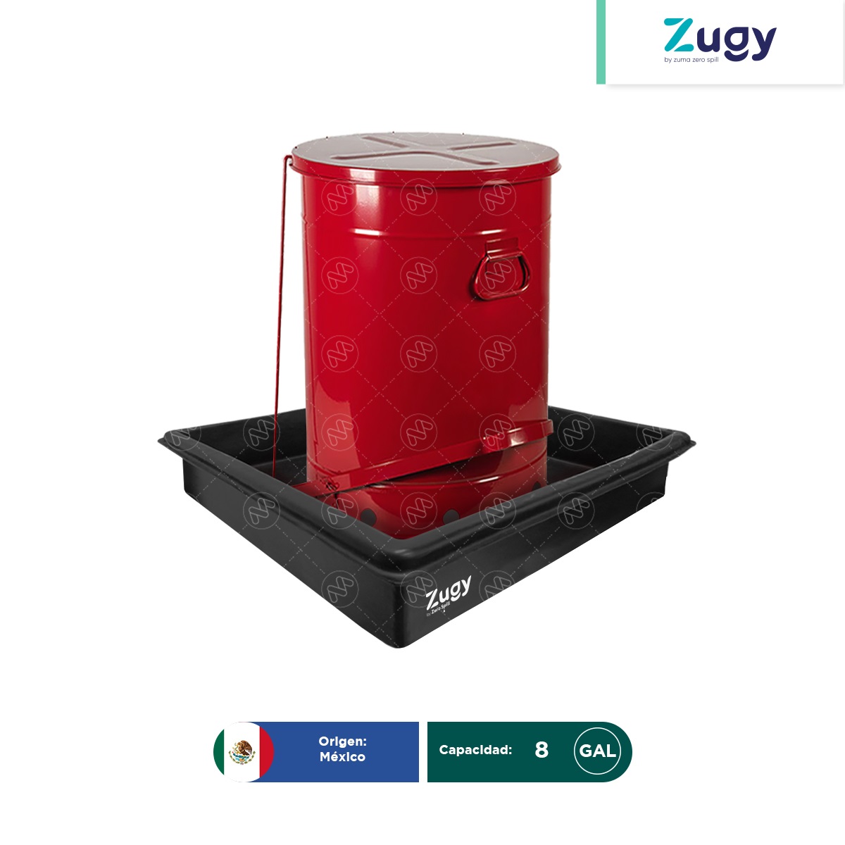 charola para derrames negra zugy 8 gal 004