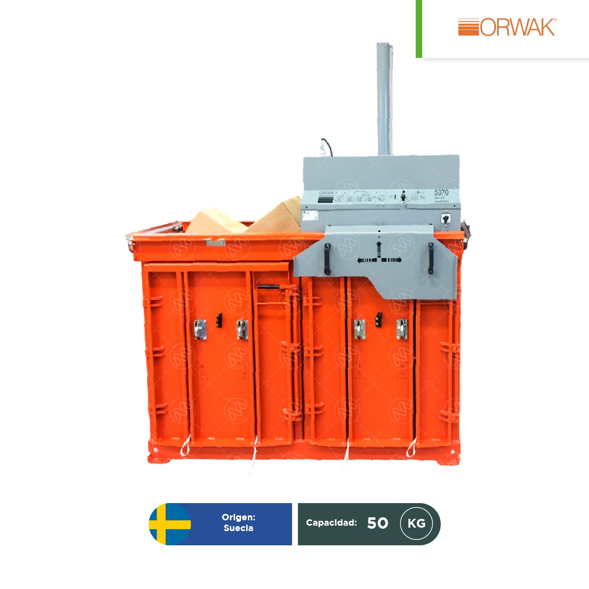 compactadora industrial orwak multi 5070 001