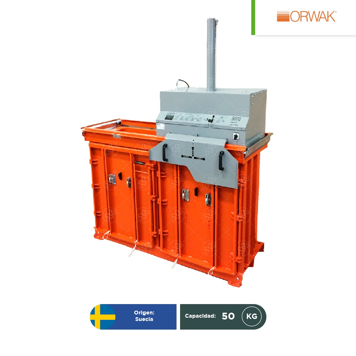 compactadora industrial orwak multi 5070 002