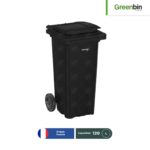 contenedor con 2 ruedas greenbin 120 l negro 001