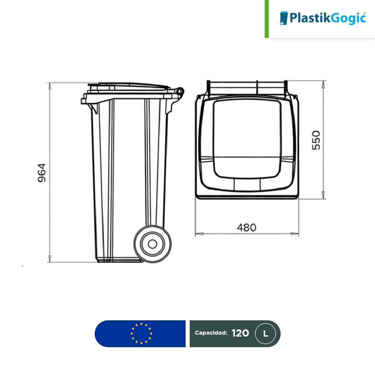 contenedor con 2 ruedas plastik gogic 120 l medidas 002