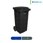 contenedor con 2 ruedas plastik gogic 120 l negro 001