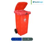 contenedor con 2 ruedas plastik gogic 120 l y paquete bolsas rpbi rj 001