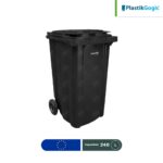 contenedor con 2 ruedas plastik gogic 240 l gris 001