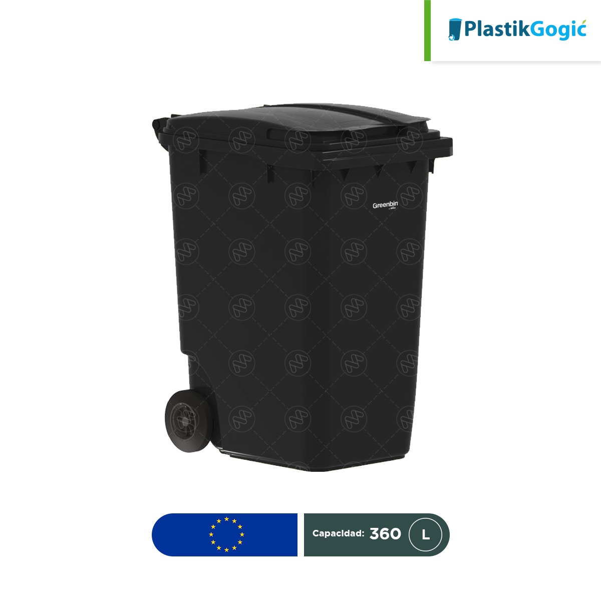 contenedor con 2 ruedas plastik gogic 360 l gris 001