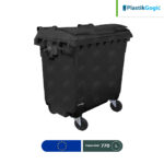 contenedor con 4 ruedas plastik gogic 770 l gris 001