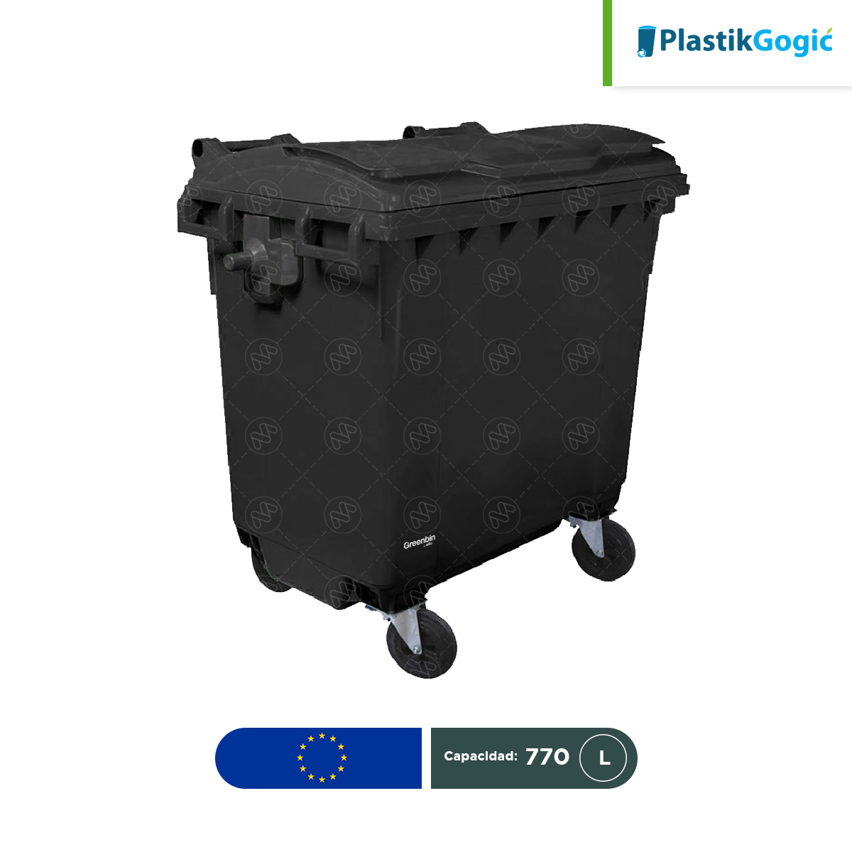 contenedor con 4 ruedas plastik gogic 770 l gris 001