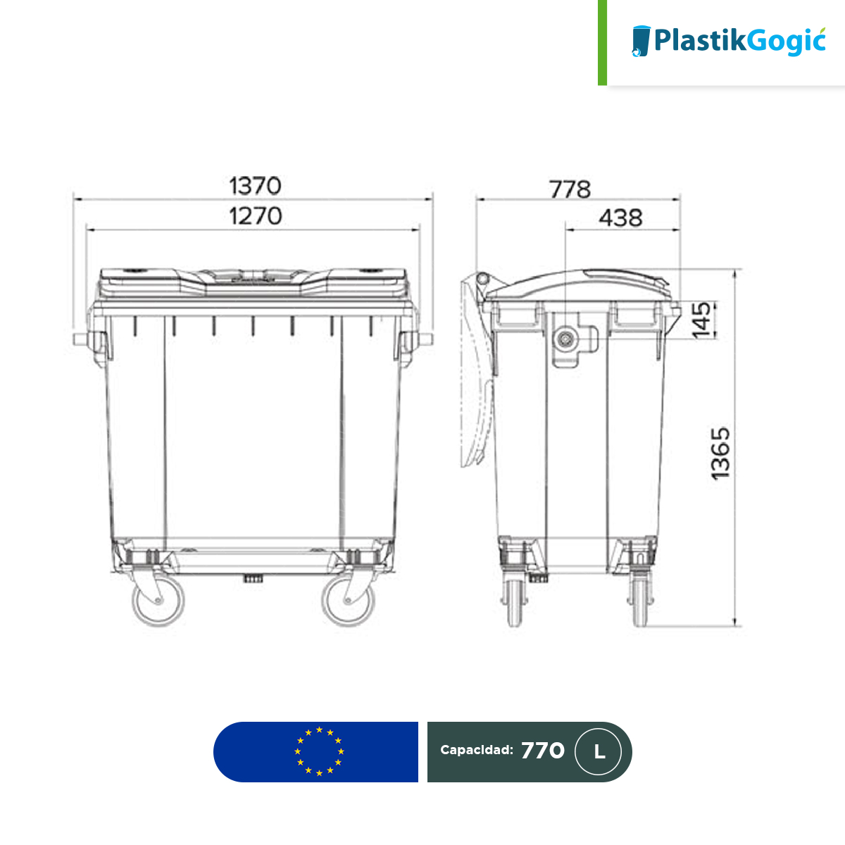 contenedor con 4 ruedas plastik gogic 770 l medidas 002