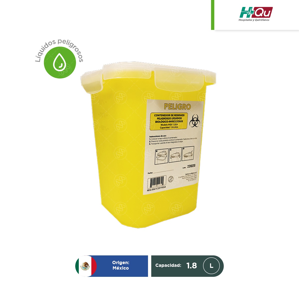 contenedor para liquidos rpbi hqu 1 8 l amarillo 001