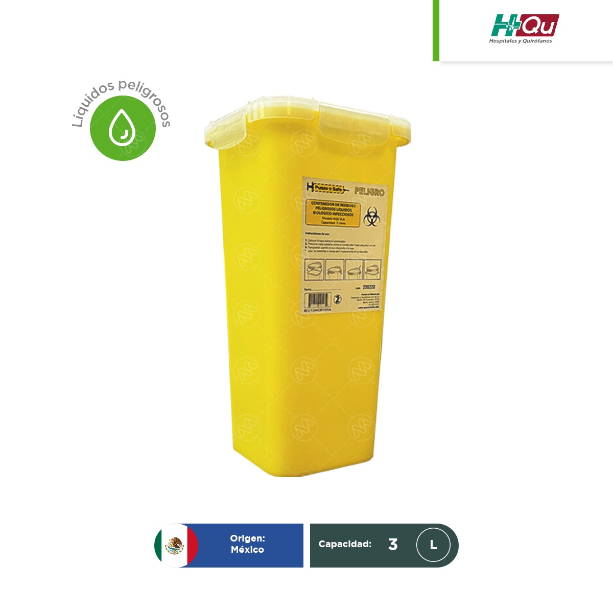 contenedor para liquidos rpbi hqu 3 l amarillo 001