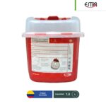 contenedor para punzocortantes estra 1 3 l rojo 002