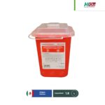 contenedor para punzocortantes hqu 1 8 l rojo 001