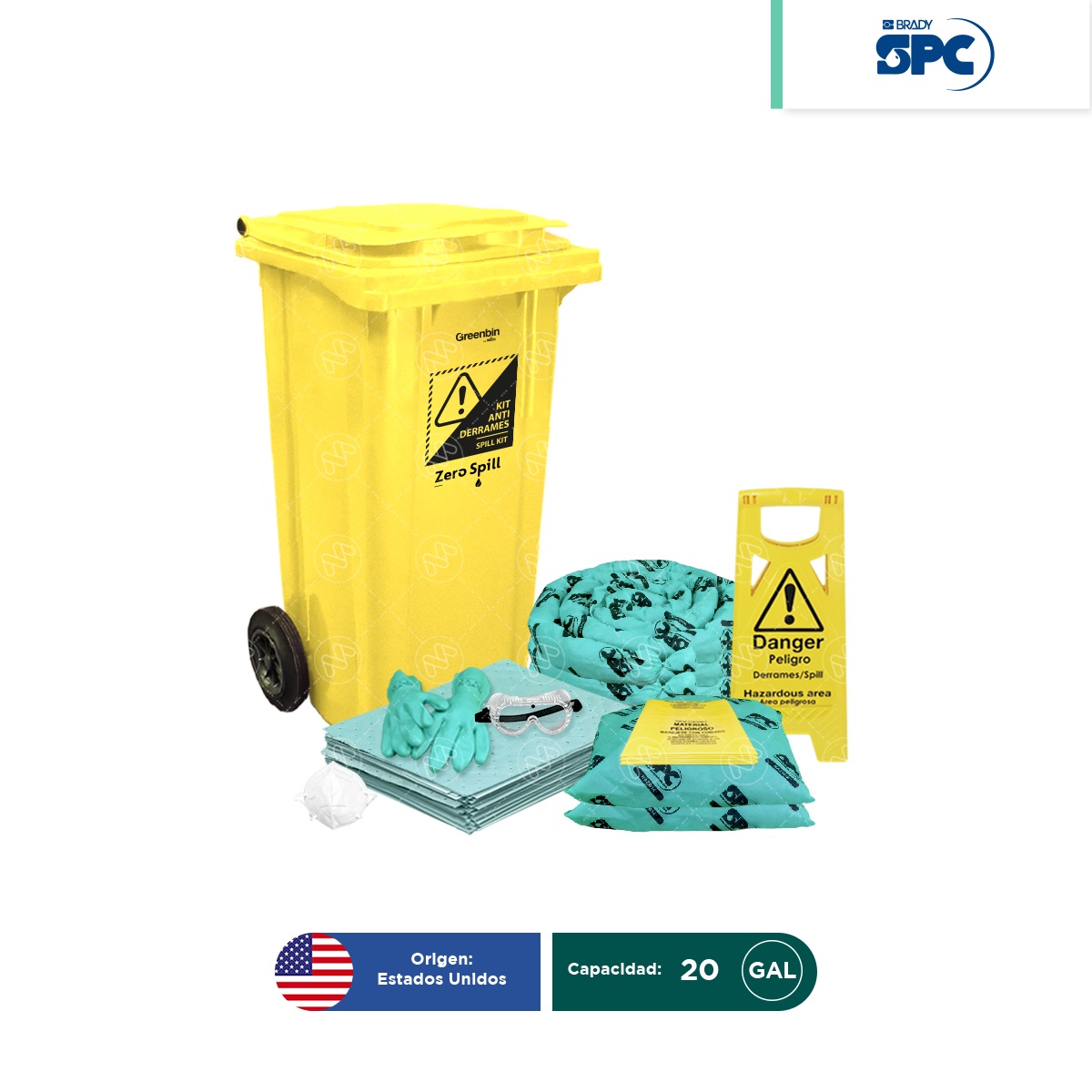 kit antiderrames movil hazmat 20 gal spc 001