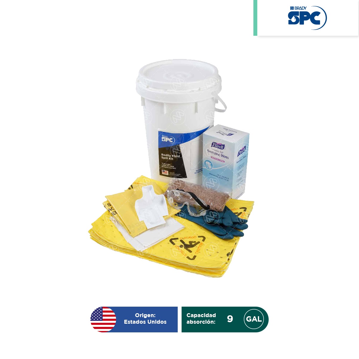 kit antiderrames portatil fluidos corporales spc 6 5 gal 001