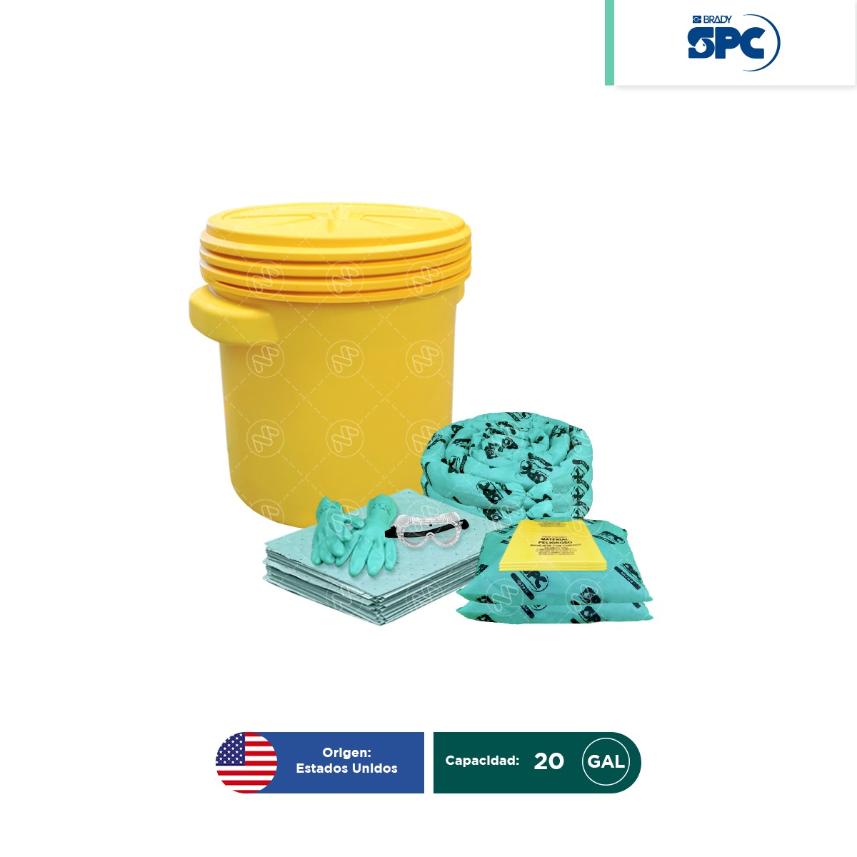 kit antiderrames tambor hazmat 20 gal spc 001