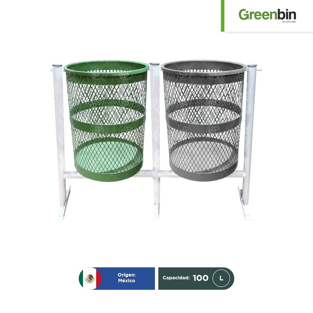 papelera urbana barcelona doble greenbin 100 l 001