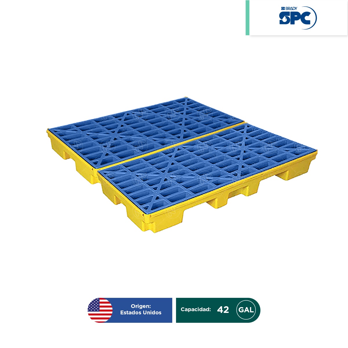 plataforma antiderrames modular para 4 tambos spc 001