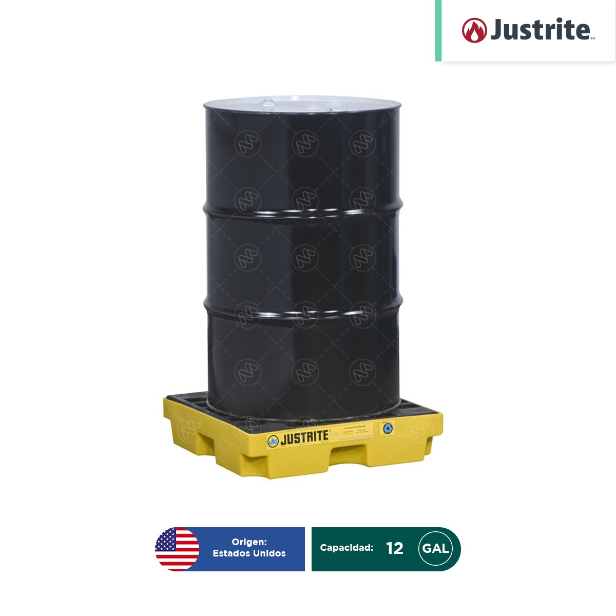 plataforma antiderrames para 1 tambo justrite 12 gal 001