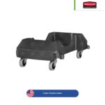 plataforma con ruedas para contenedor rubbermaid slim jim negro 001