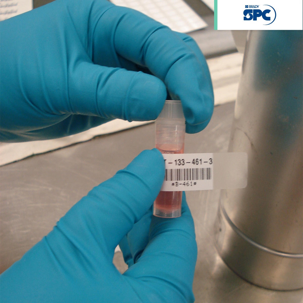 cinta de etiquetas criogenica autolaminables de poliester para impresoras m21 0 75 brady spc 002